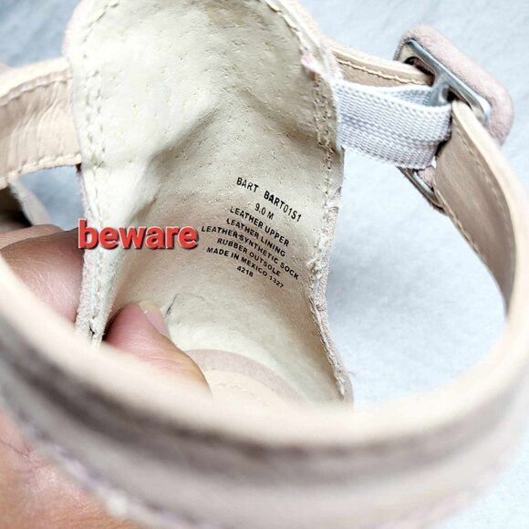 STEVE MADDEN Flat pointed tan sandal Size  9 used once. - Picture 3 of 6